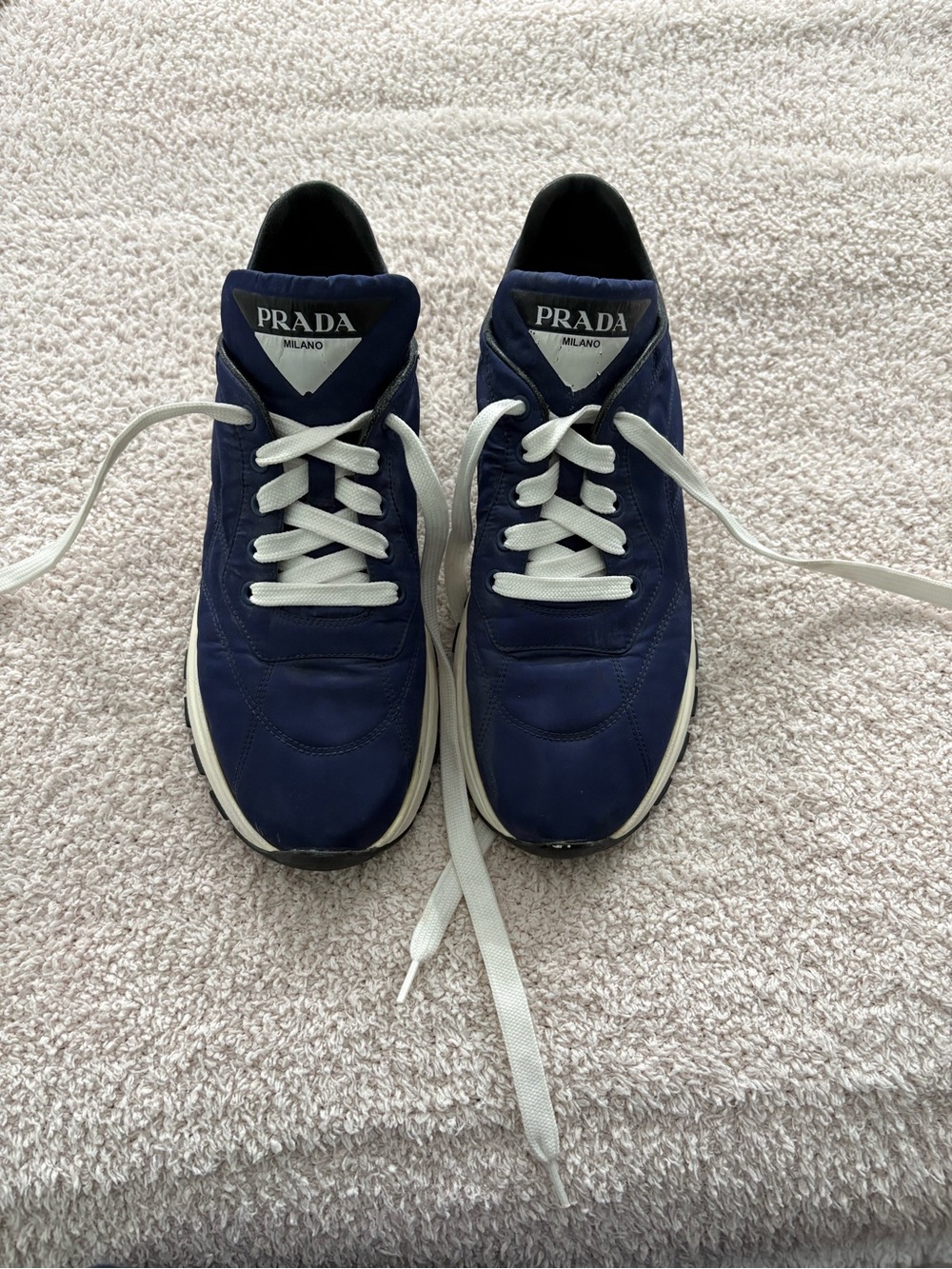 Blue Prada Sneakers - Picture 1 of 8